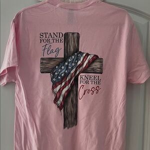 Stand for the Flag Kneel for the Cross Tee Shirt